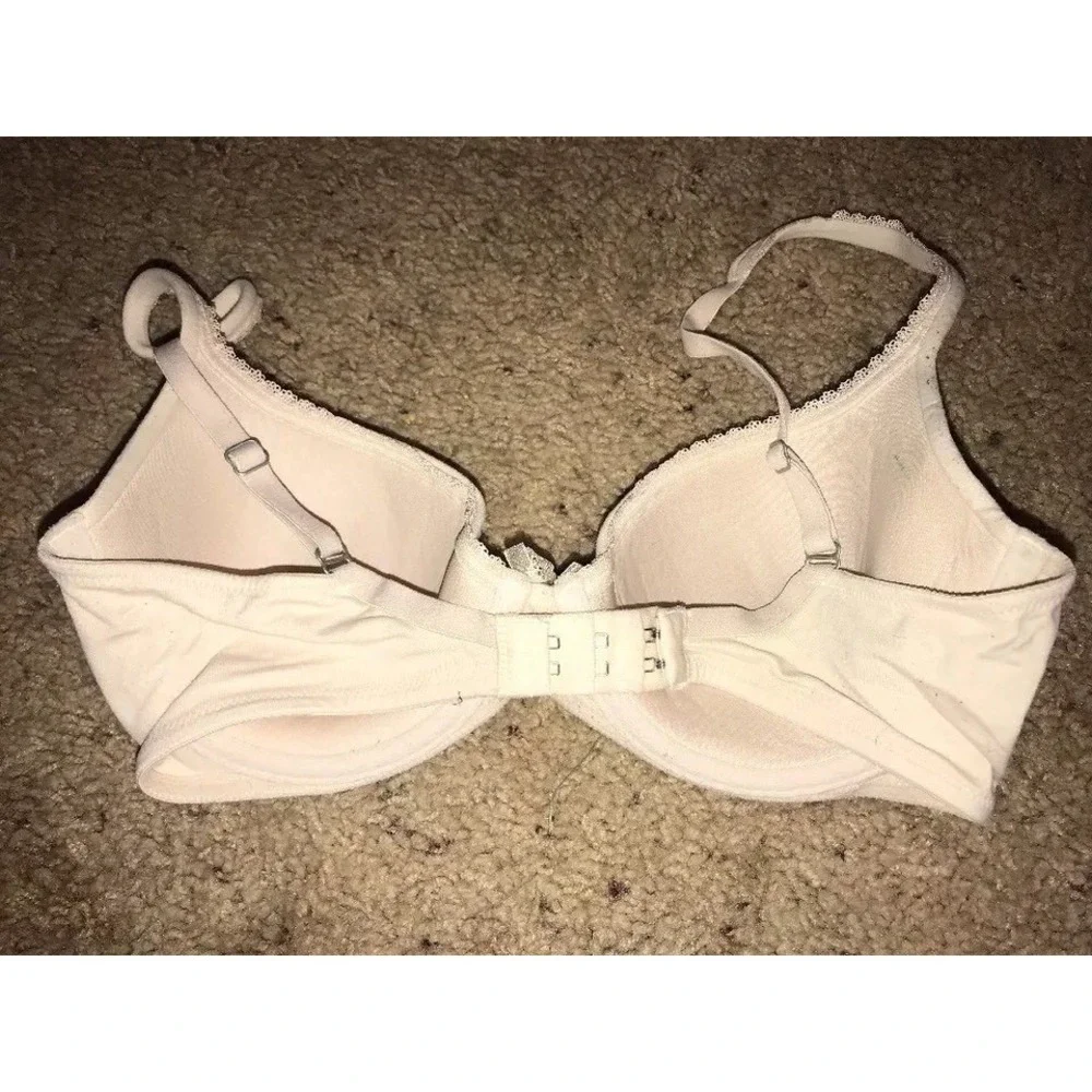 Victorias Secret Demi Bra‎ Sz 32D beige women's Padded Underwire
